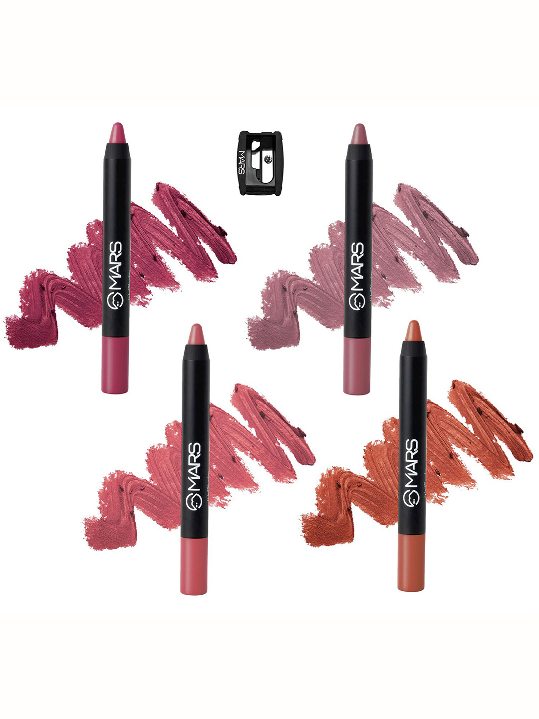 

MARS Set Of 4 Smudge Proof Lipsticks - Boss Lady 21, I Am Romantic 22, Cute 23, I Am Dramatic 24, Multi