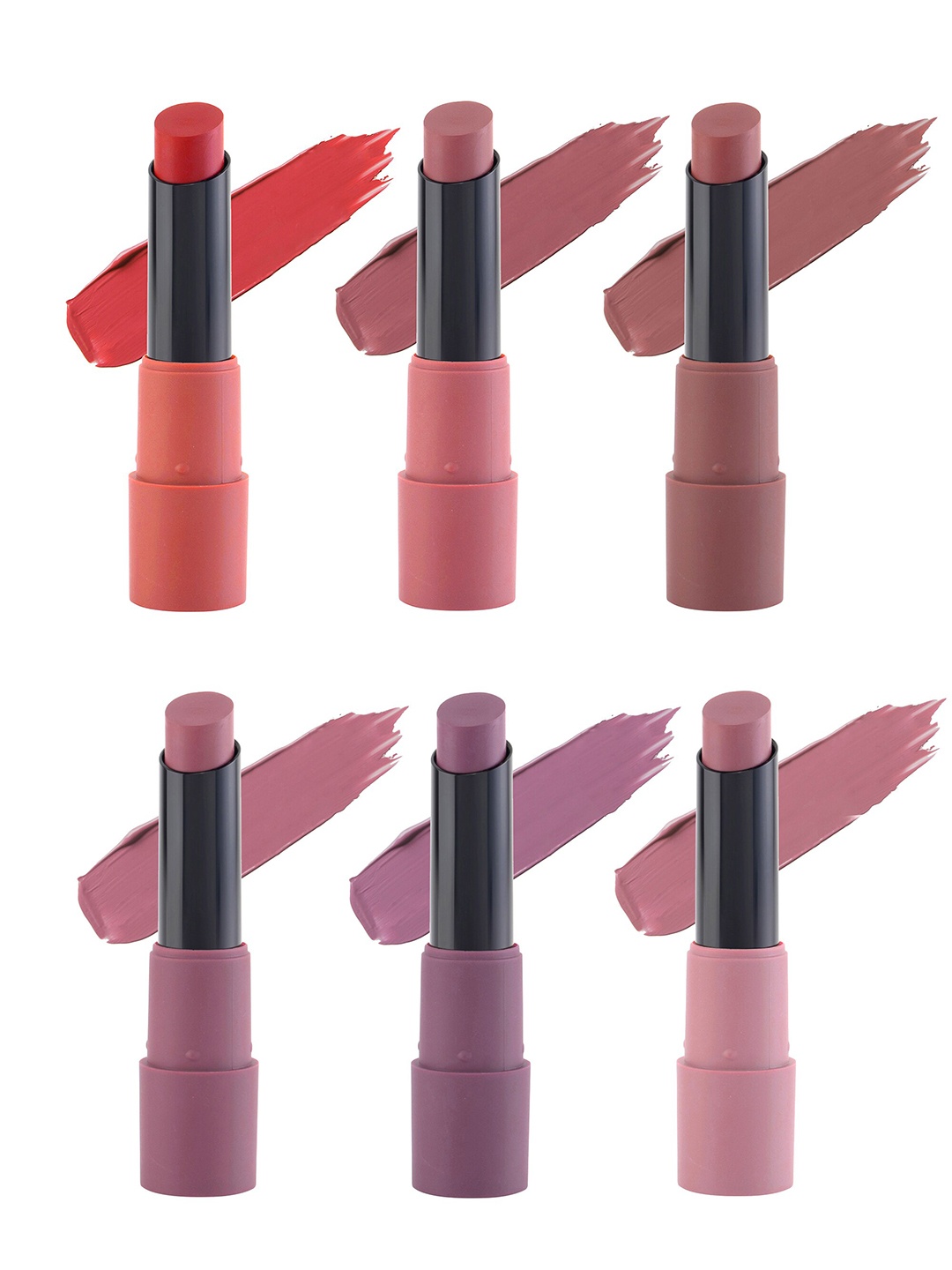 

MARS Set Of 6 Matte Lipsticks 38.4gm, Multi