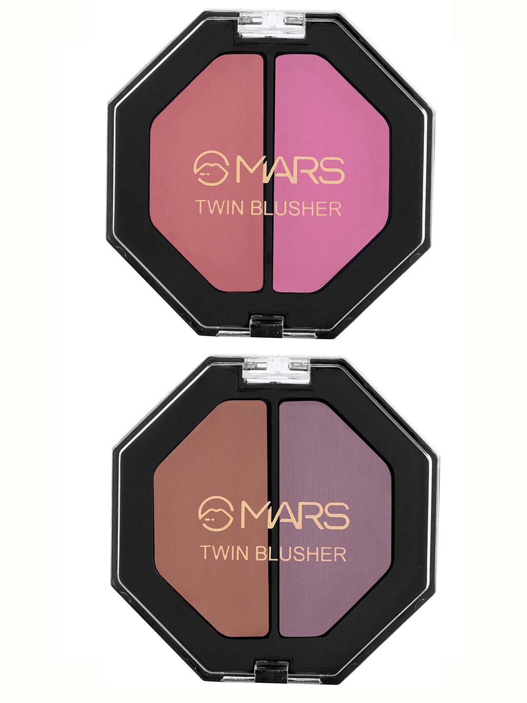 

MARS Set Of 2 Highly Pigmented Twin Blusher 4.5g Each - Shades 02 & 03, Pink