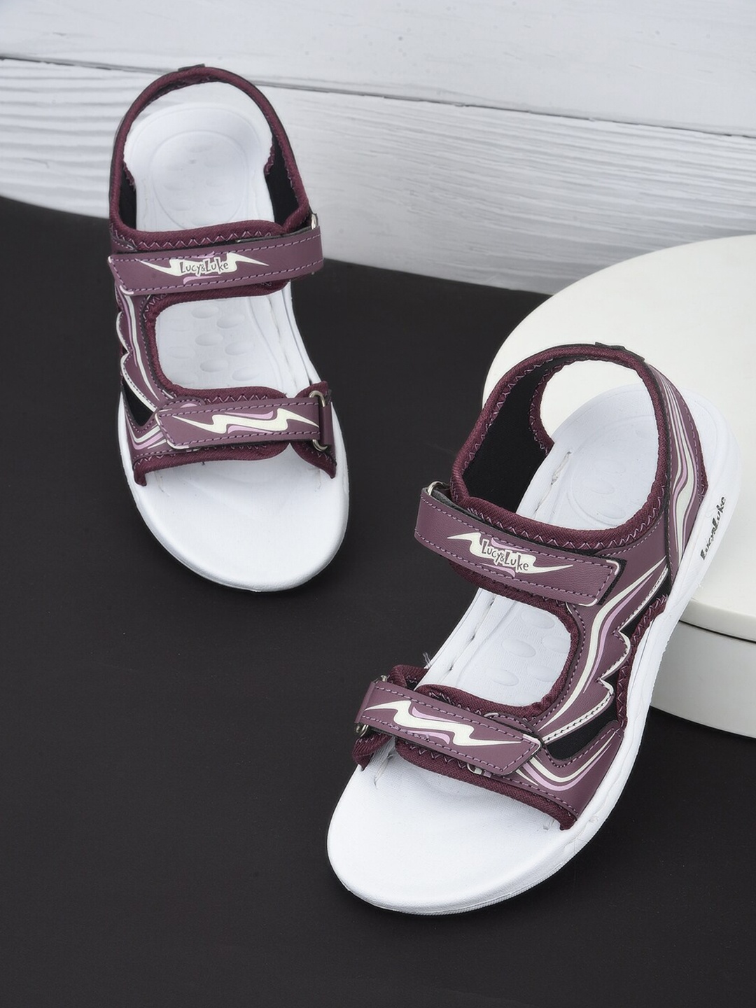 

Liberty Unisex Kids Printed Sports Sandals, Purple