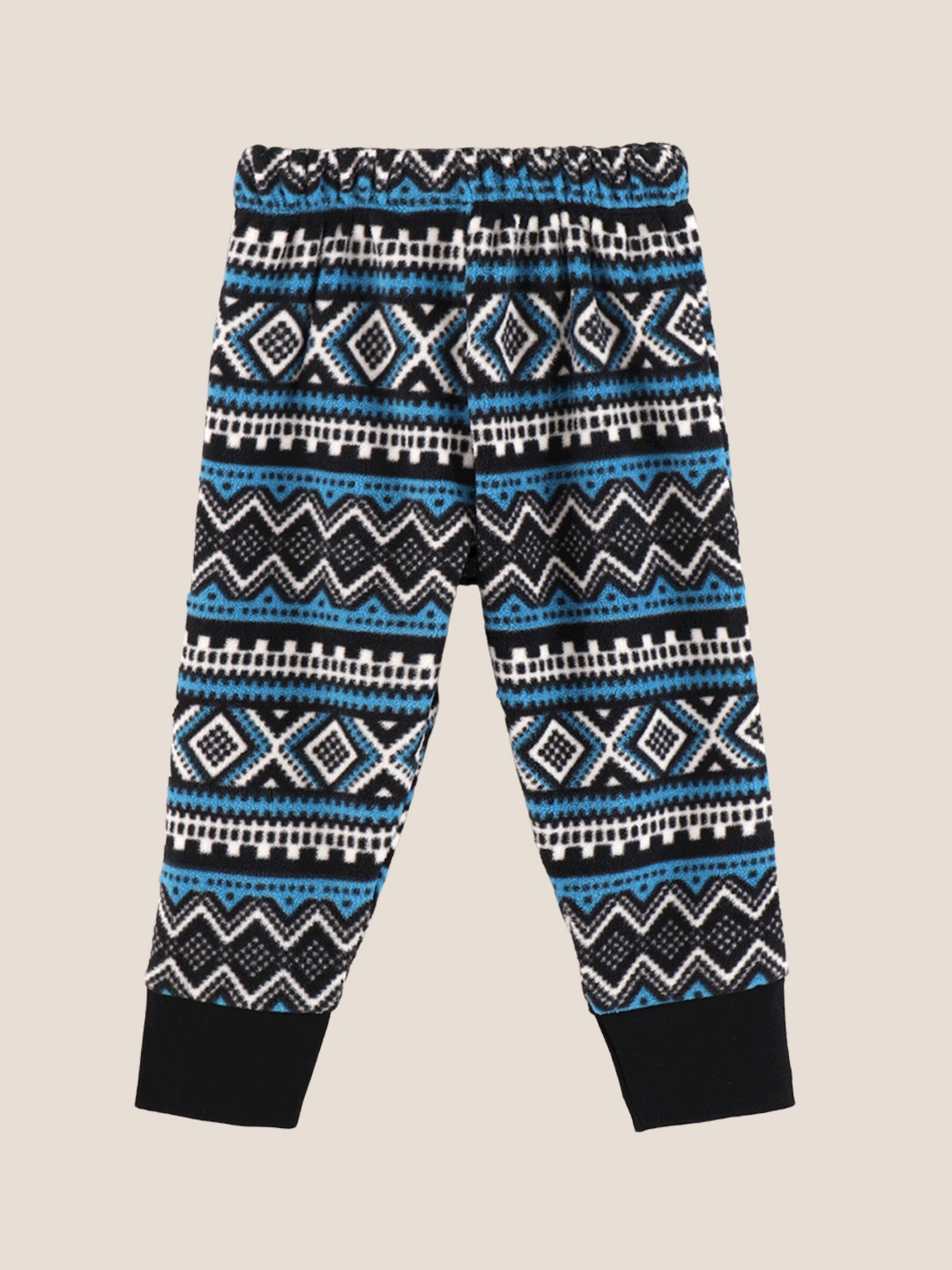 

CrayonFlakes Girls Blue Aztec Printed Fleece Joggers