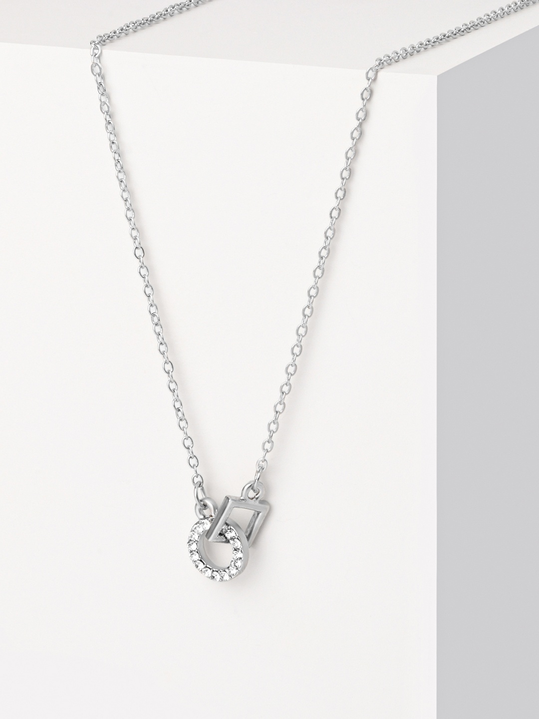 

ToniQ White Silver-Plated Chain