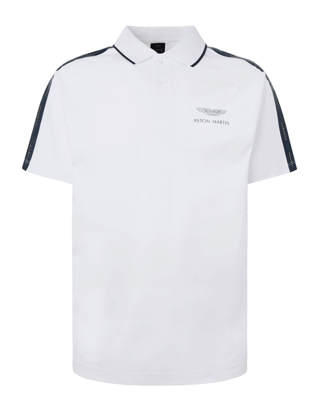 

HACKETT LONDON Men White Polo Collar Pure Cotton T-shirt