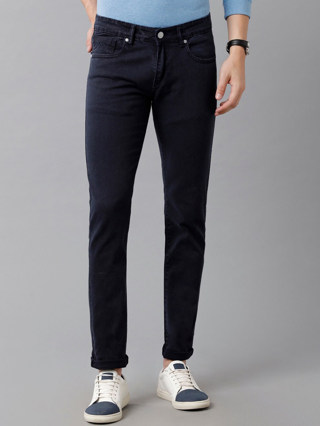 

Classic Polo Men Navy Blue Comfort Slim Fit Cotton Jeans