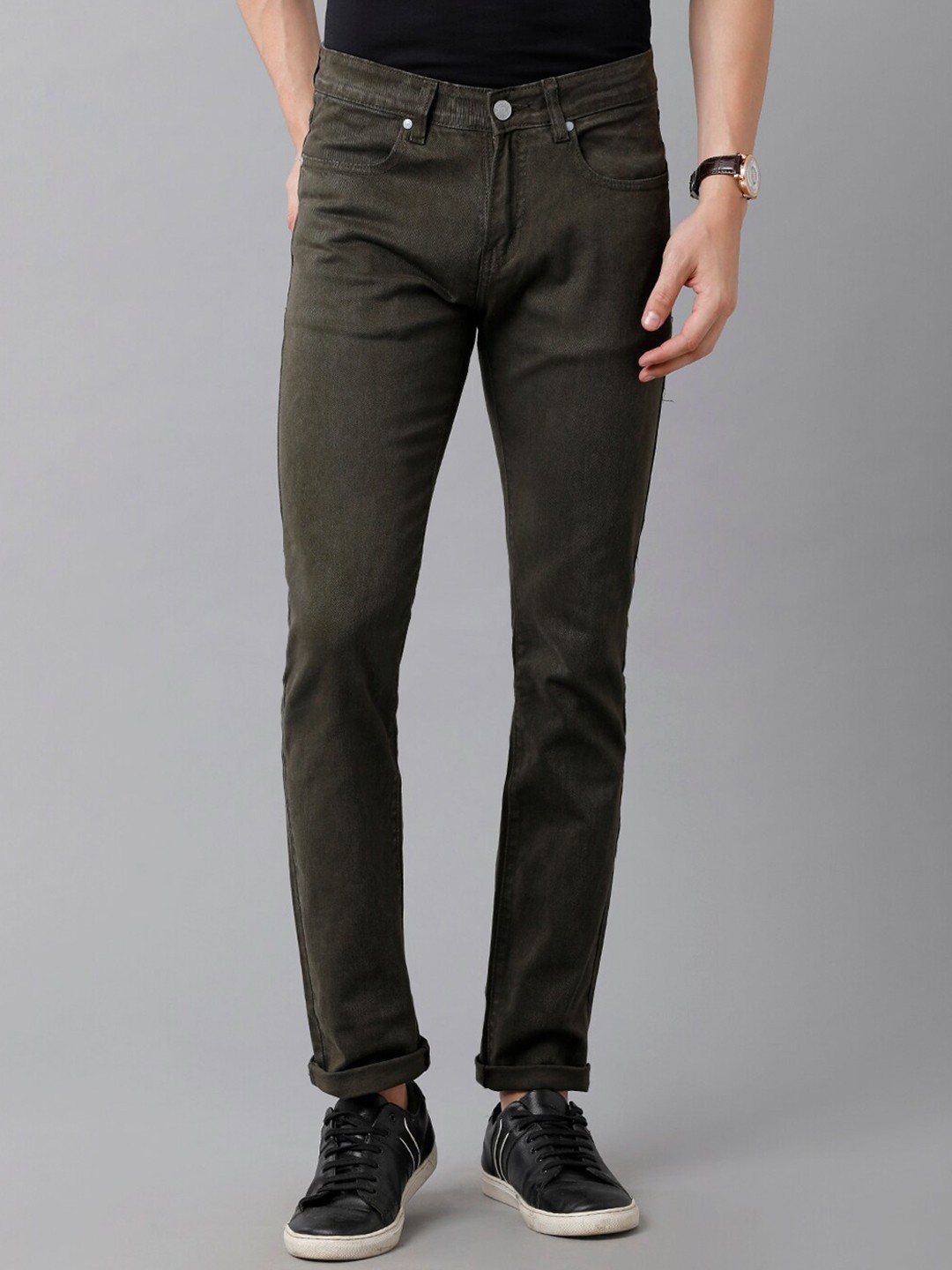

Classic Polo Men Green Comfort Slim Fit Cotton Jeans