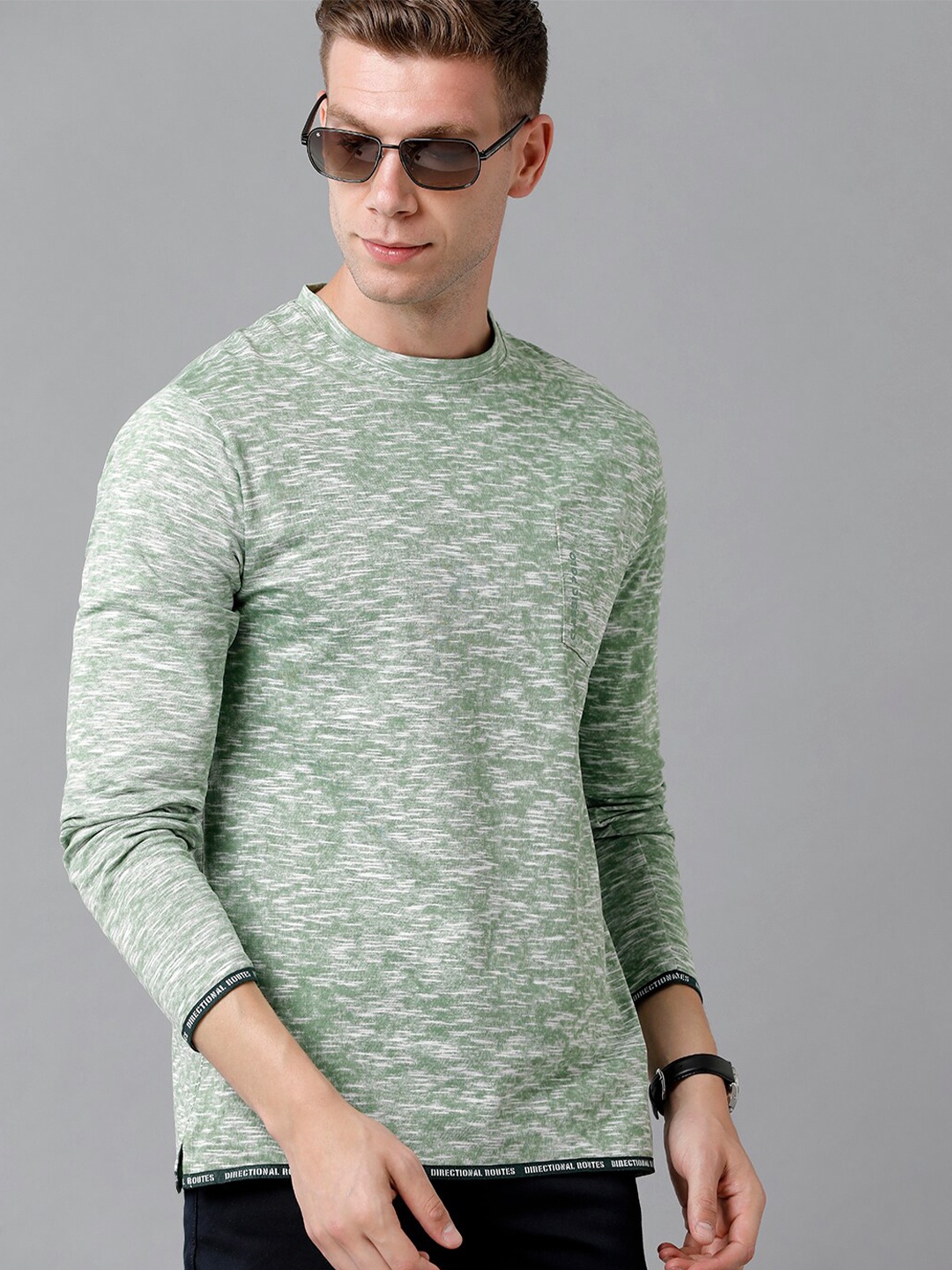 

Classic Polo Men Green Slim Fit Cotton T-shirt