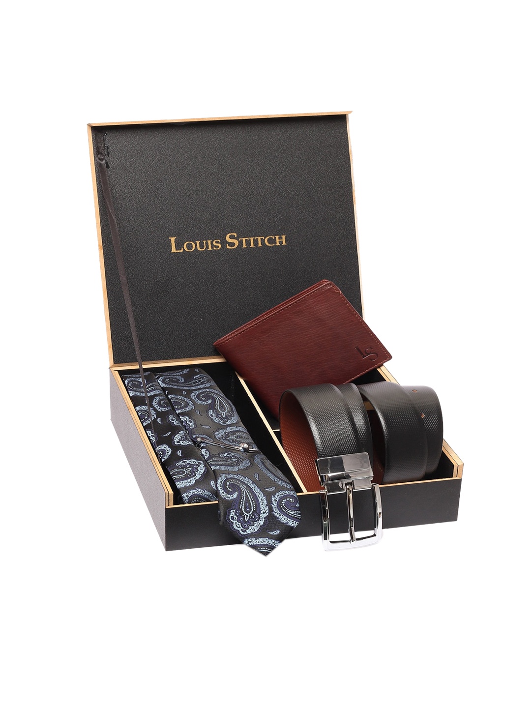 

LOUIS STITCH Men Blue & Black Accessory Gift Set