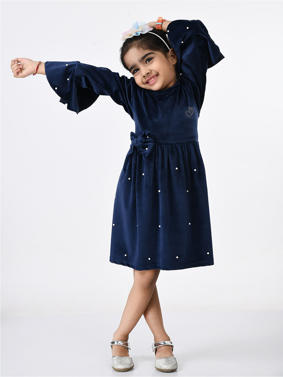 

Bella Moda Blue Embellished Dress