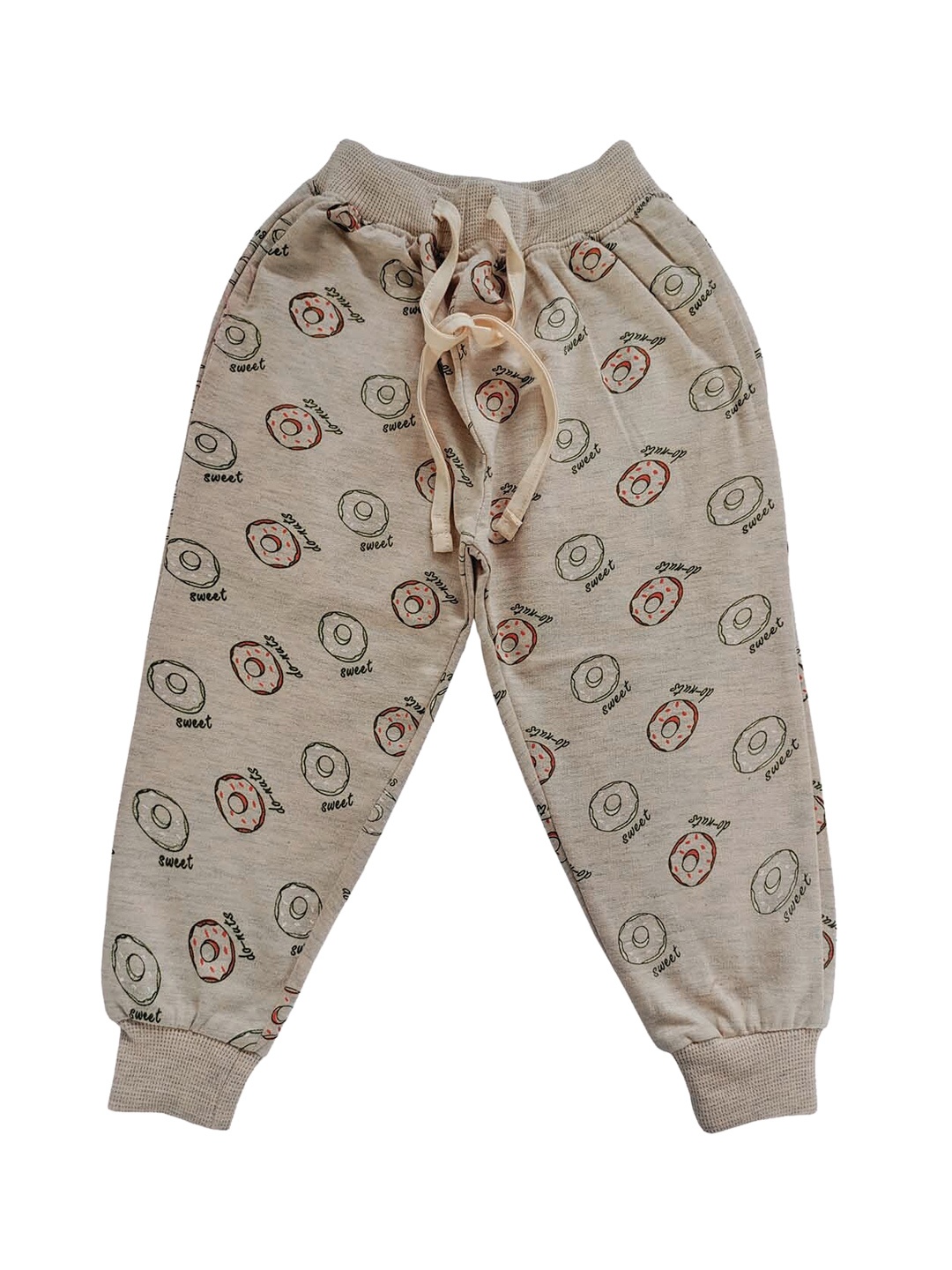

Zoom Minimondo Kids Peach Conversational Printed Cotton Joggers