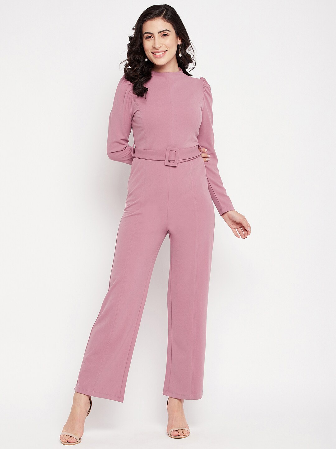 

Madame Pink Solid Basic Jumpsuit