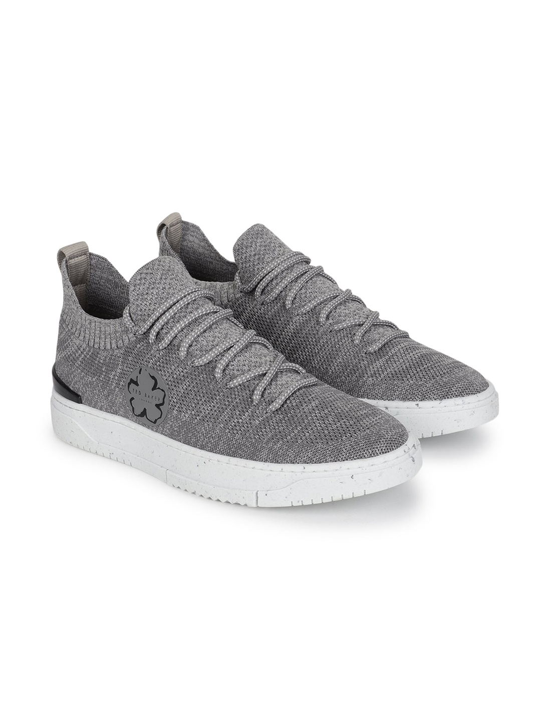 

Ted Baker Men Grey Woven Design Slip-On Sneakers
