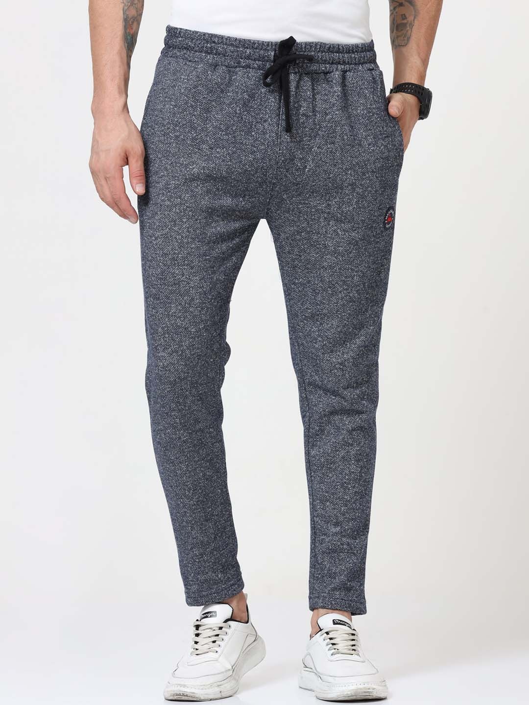 

Masculino Latino Men Navy Blue Solid Track Pants