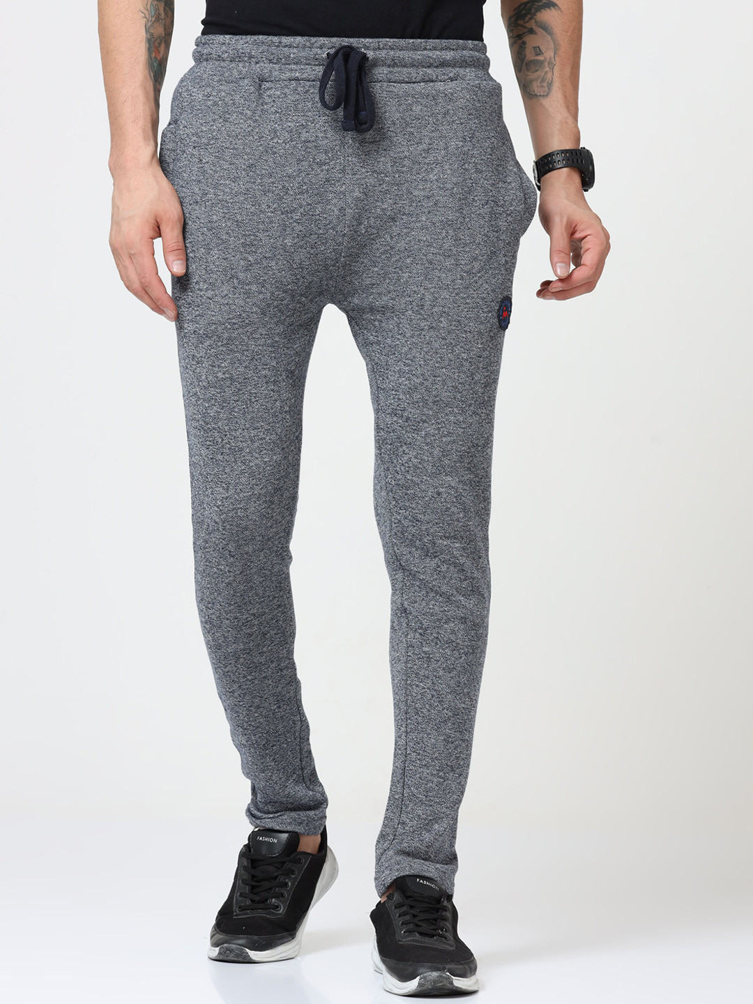 

Masculino Latino Men Grey Solid Track Pants, Blue