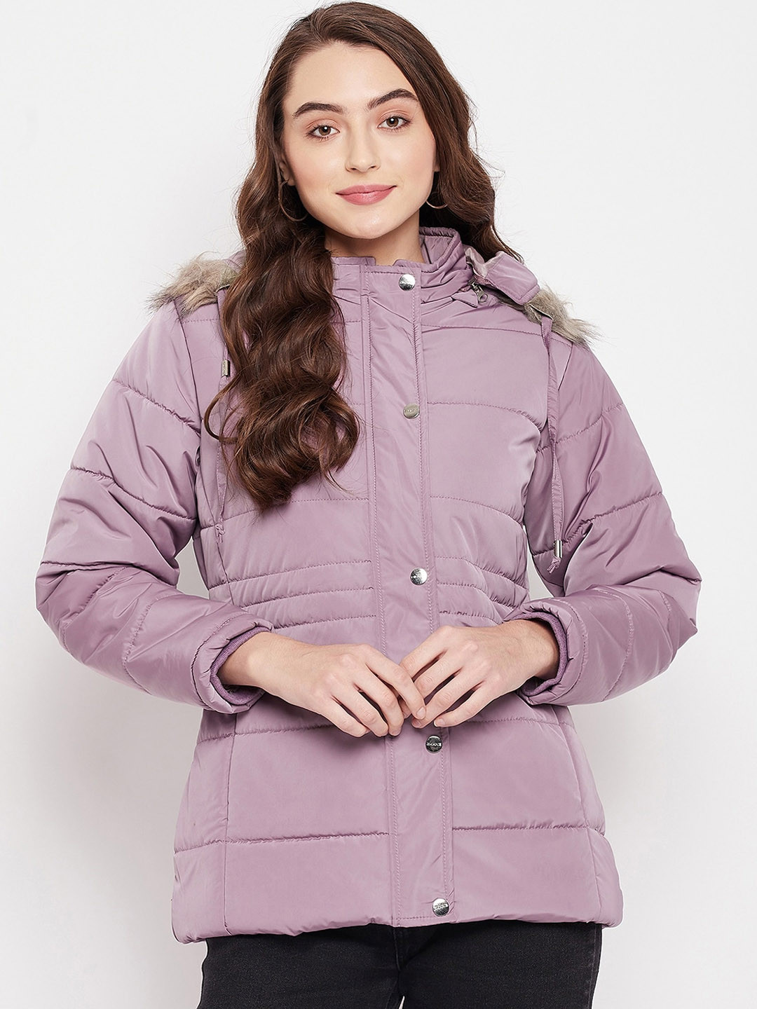 

Okane Women Purple Lightweight Parka Jacket