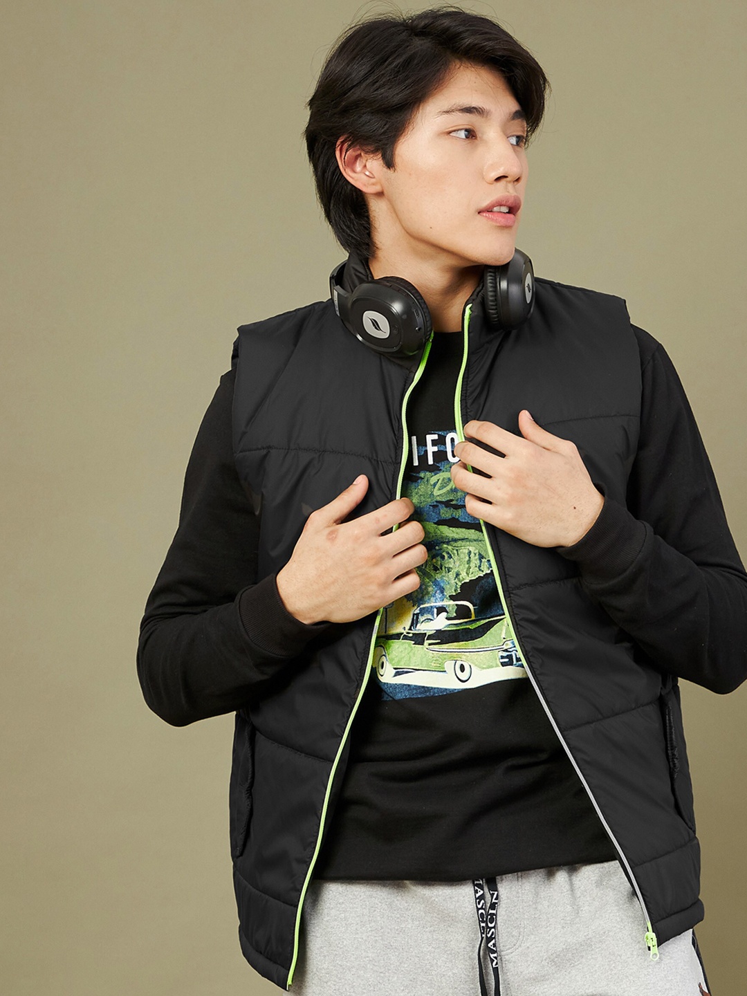 

MASCLN SASSAFRAS Men Black Padded Jacket