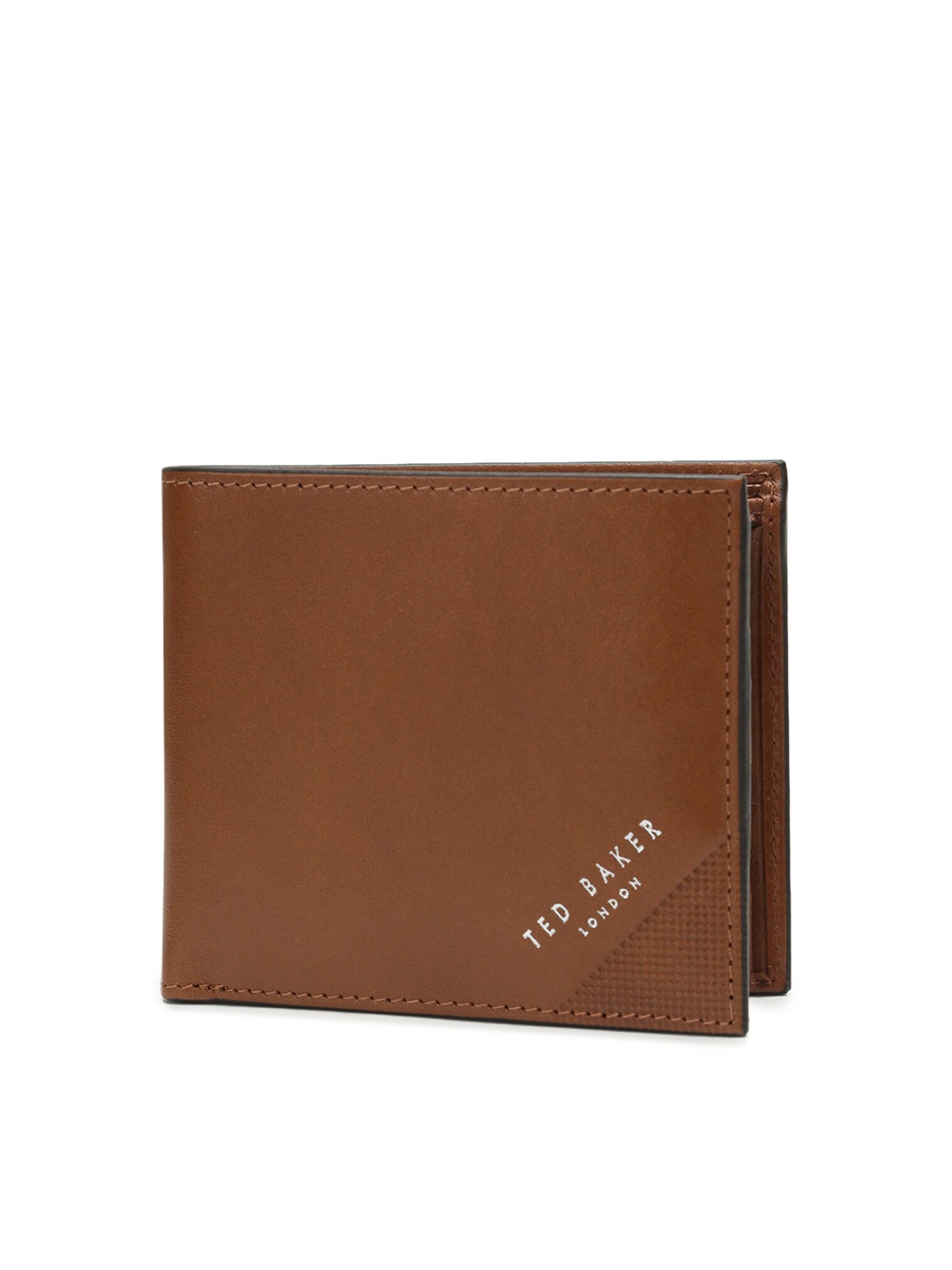 

Ted Baker Men Brown Leather Two Fold Wallet