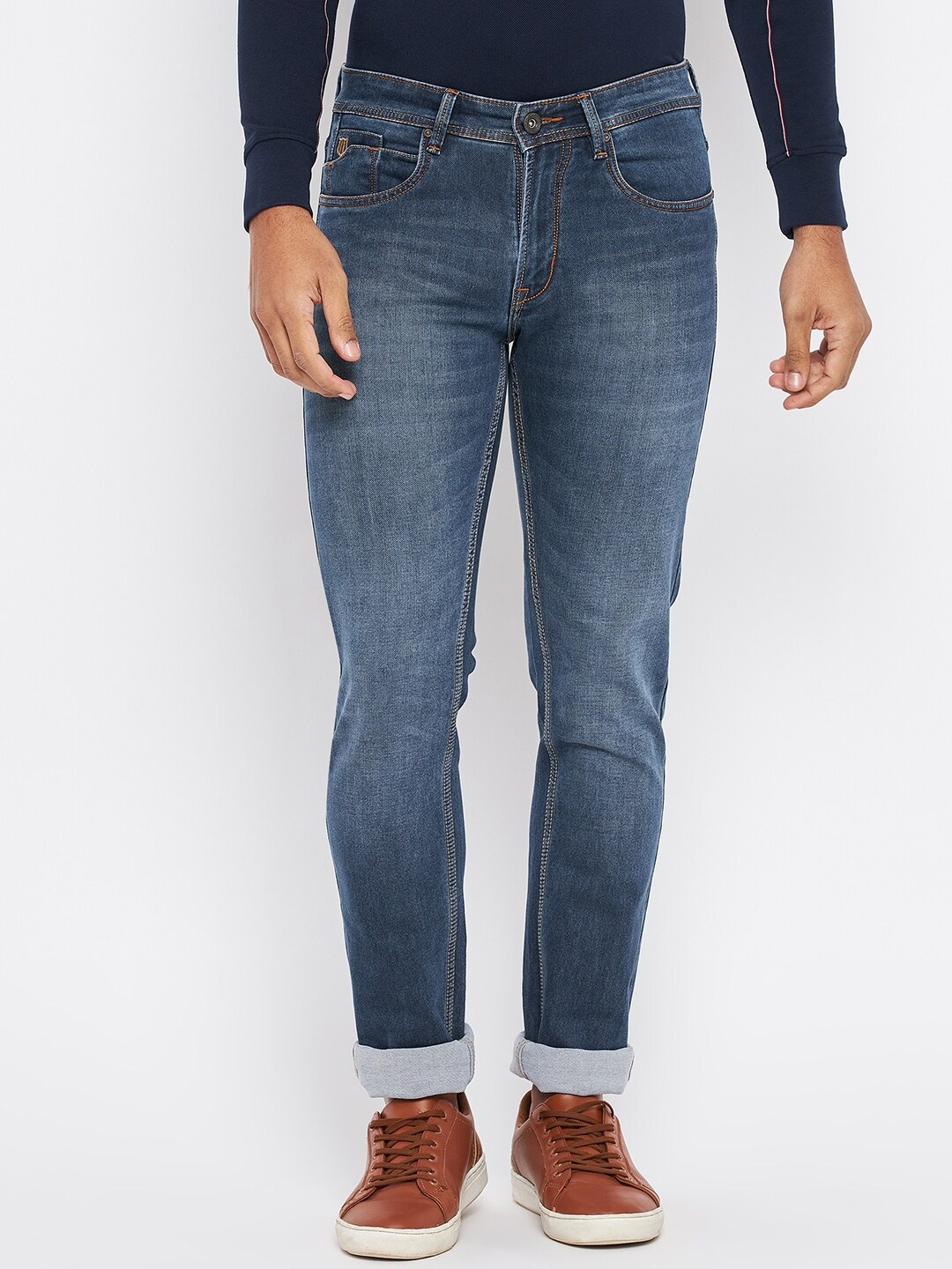 

Duke Men Blue Slim Fit Light Fade Slim Fit Cotton Stretchable Jeans