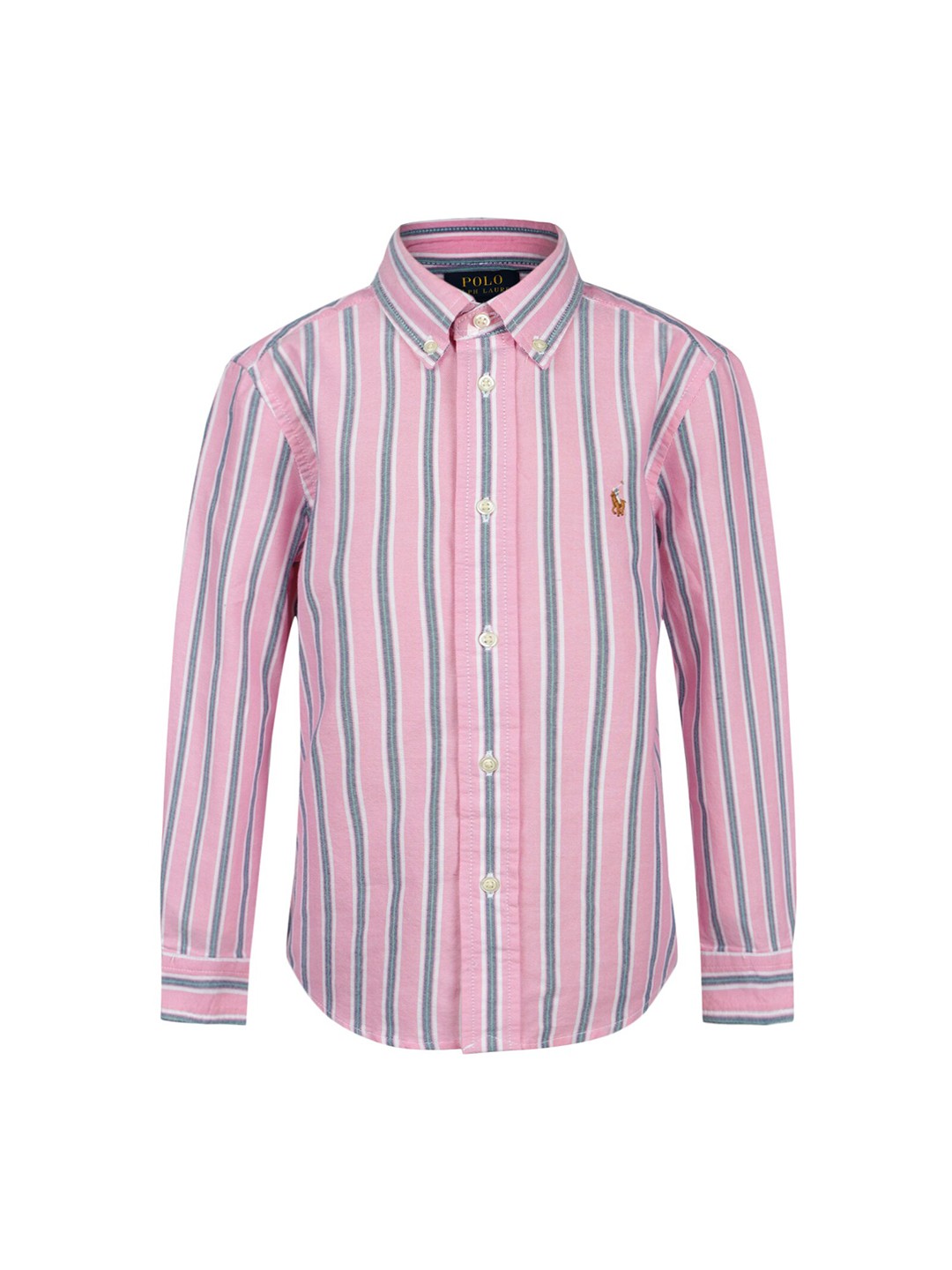 

Polo Ralph Lauren Boys Striped Pure Cotton Casual Shirt, Pink