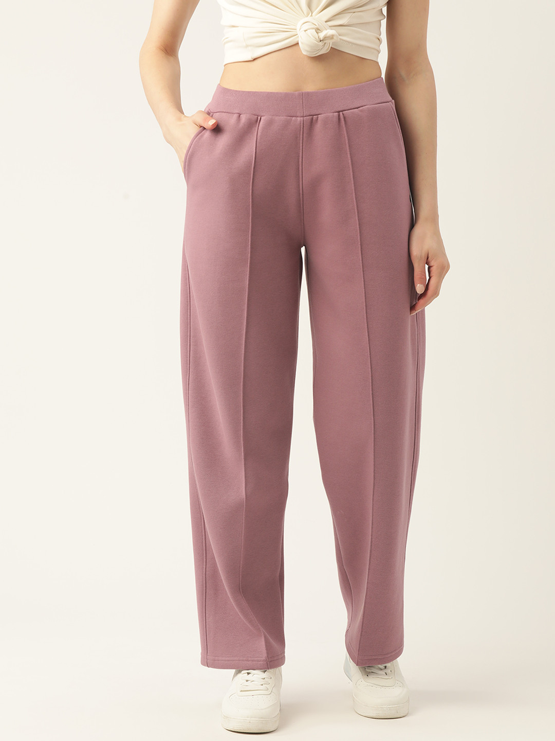 

FEMEA Women Mauve Solid Track Pant