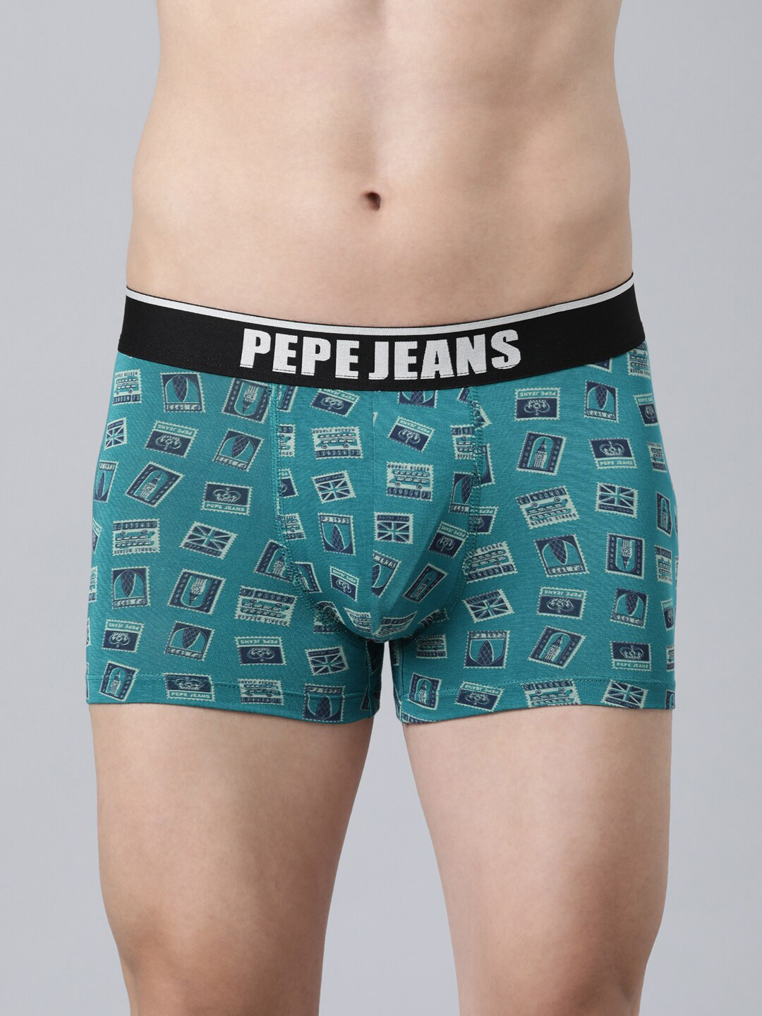 

Pepe Jeans Men Green Printed Trunk OPT13Deep Lake AopS
