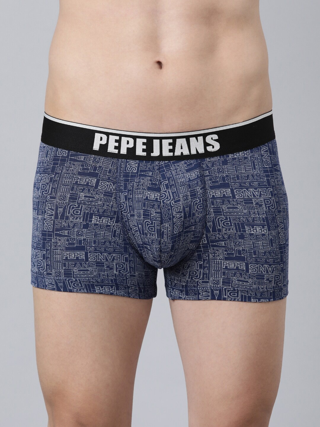 

Pepe Jeans Men Blue Printed Trunks OPT13Medieval Blue AopS