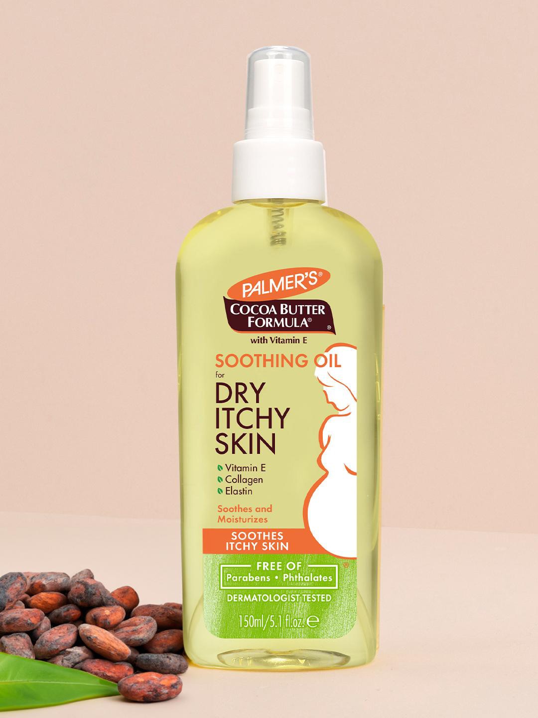 

Palmer's Cocoa Butter Formula Soothing Oil For Dry Itchy Skin 150 ml, Yellow
