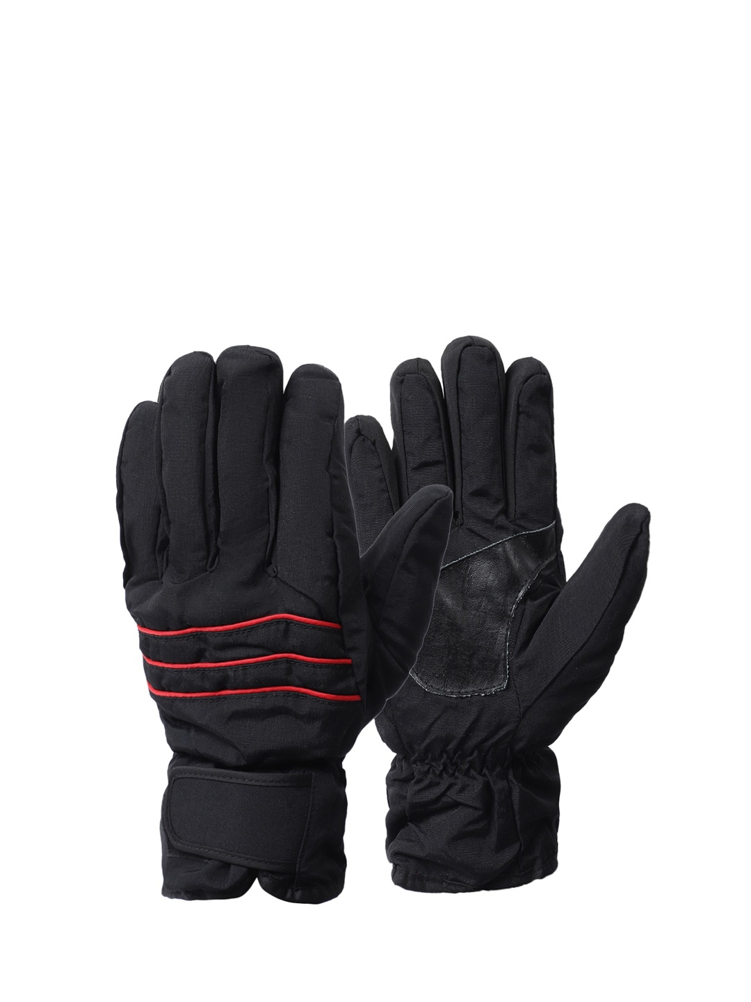 

ELLIS Unisex Black Striped Hand Gloves