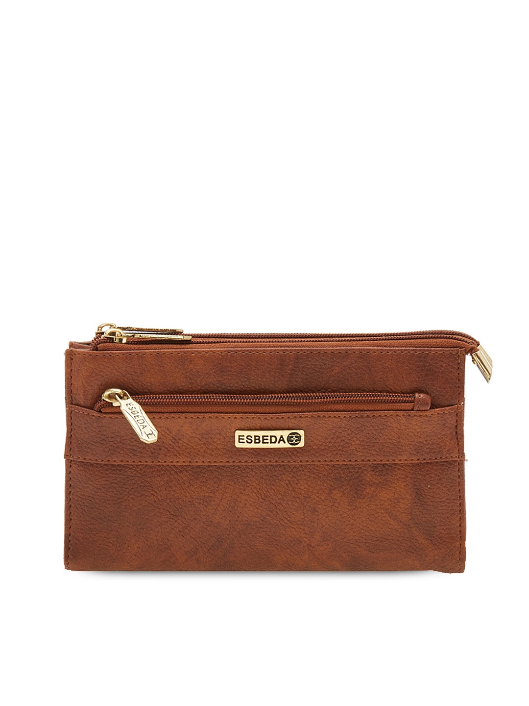 

ESBEDA Women Brown Solid Two Fold Wallet
