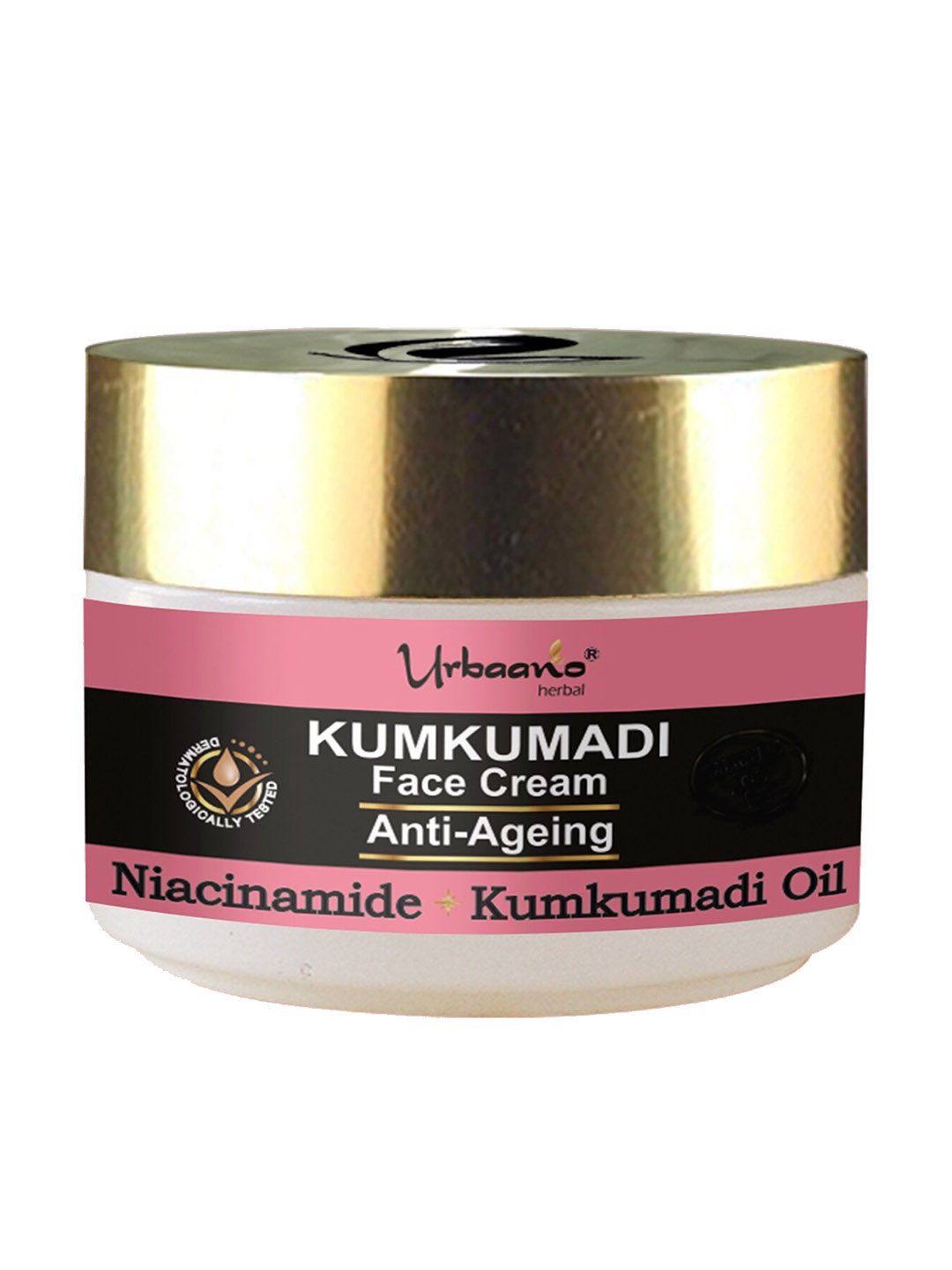 

Urbaano Herbal Kumkumadi Face Cream with Niacinamide & Kumkumadi Oil for Anti Ageing - 50g, Pink