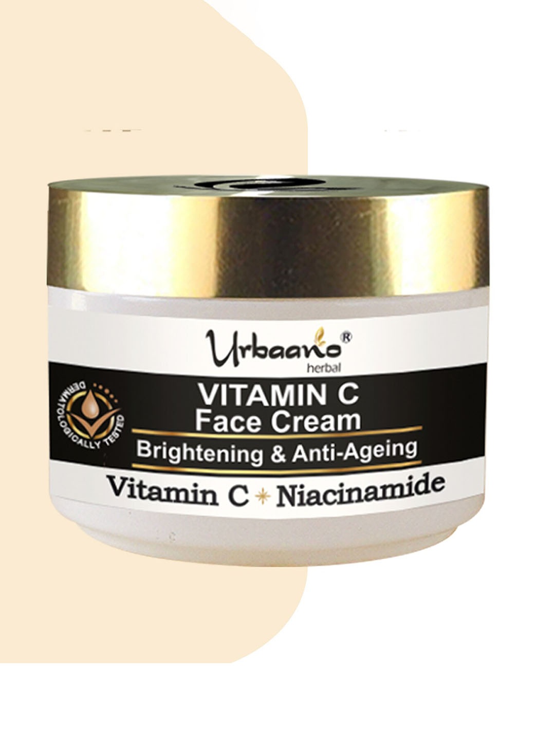 

Urbaano Herbal Vitamin C Brightening & Anti Ageing Face Cream with Niacinamide - 50 g, White