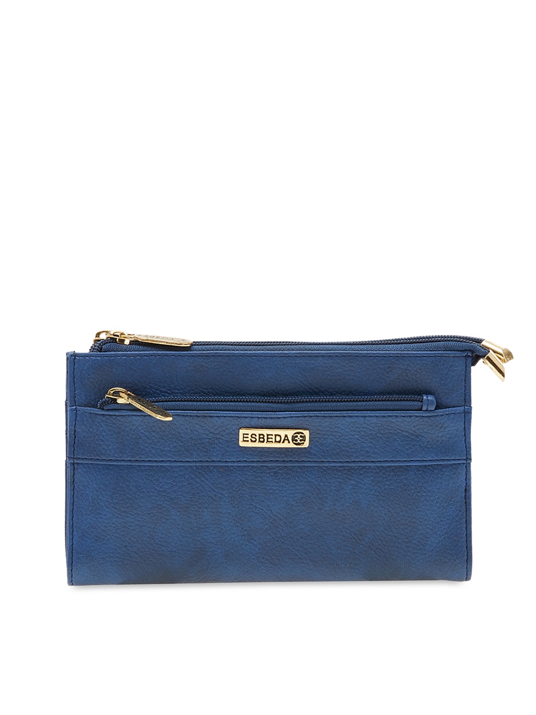 

ESBEDA Women Blue Solid Two Fold Wallet