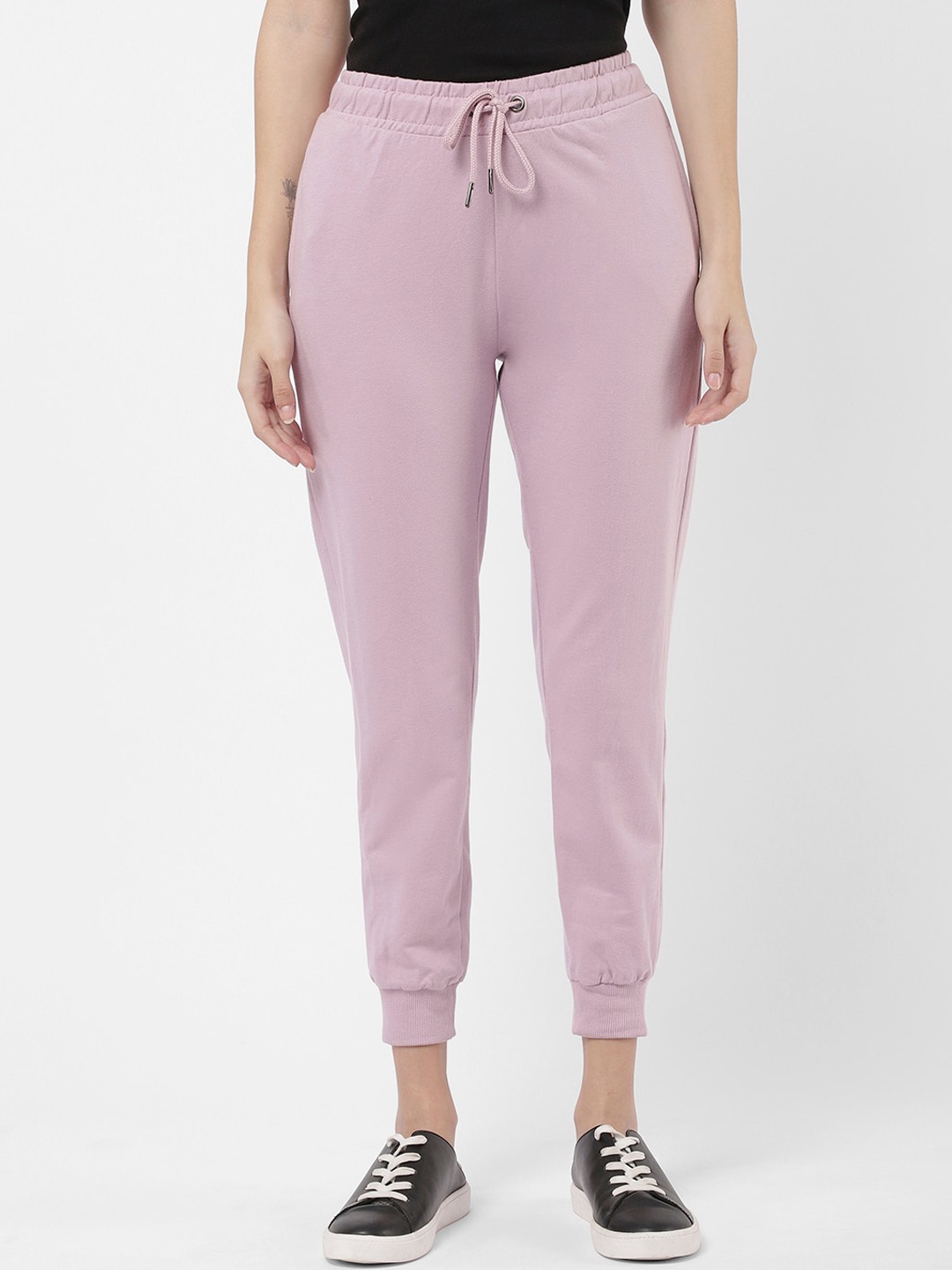 

R&B Women Purple Solid Cotton Joggers