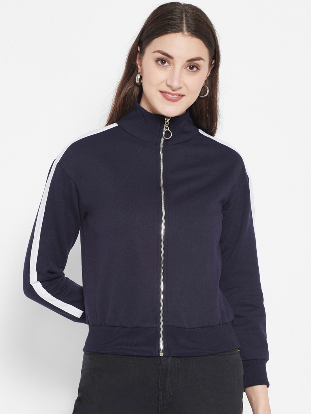 

Popster Mock Collar Fleece Sweatshirt, Blue