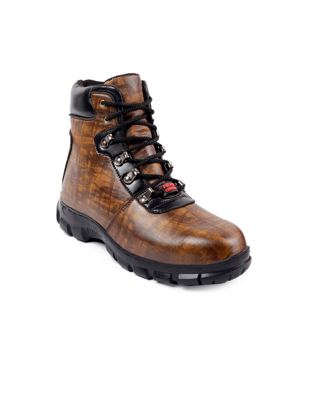 

Woakers Men Brown Printed Boots