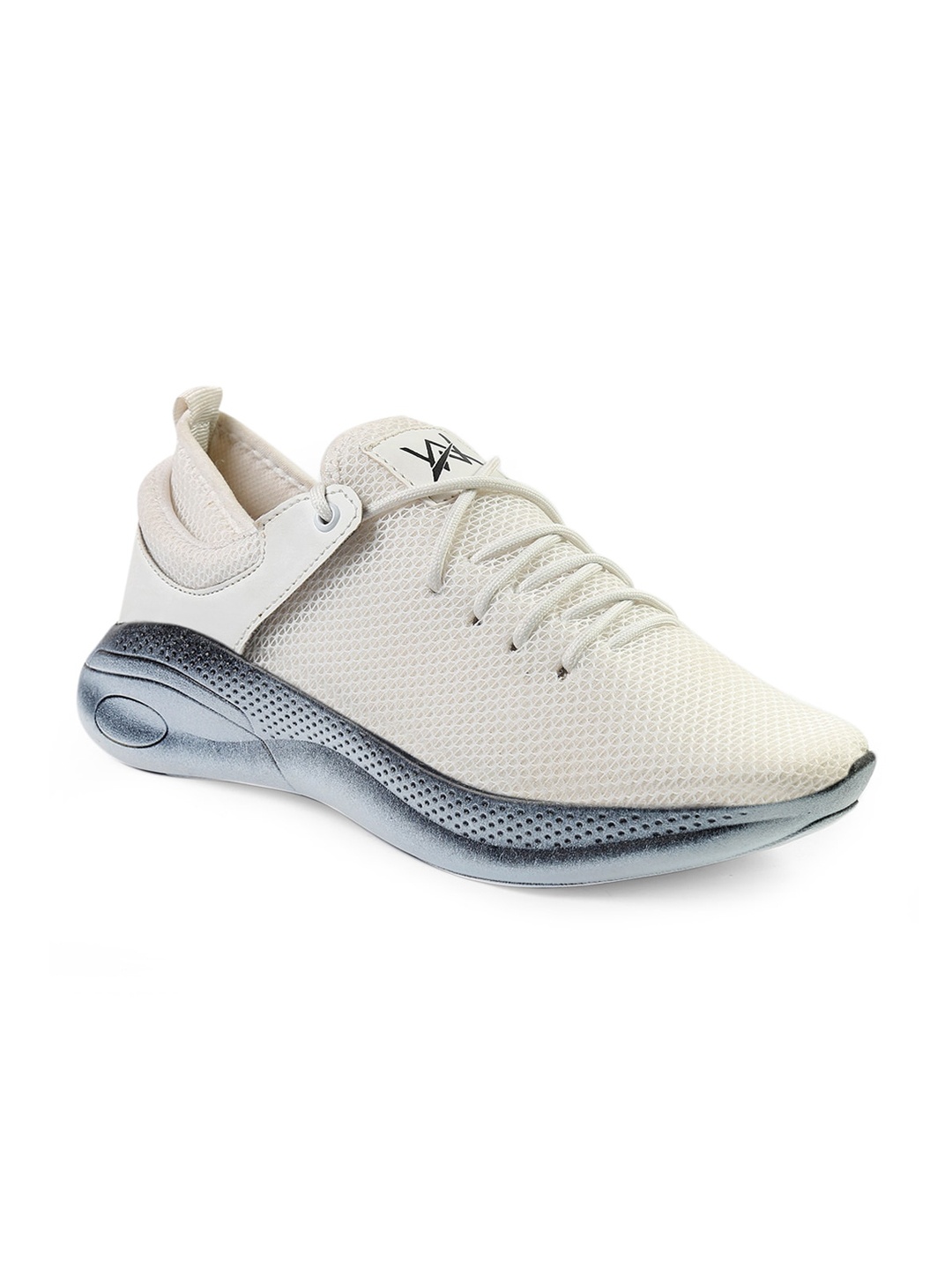 

Woakers Men White Woven Design Sneakers