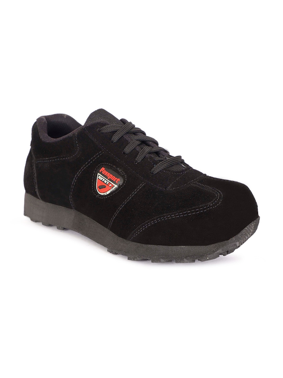 

Woakers Men Black Solid Sneakers
