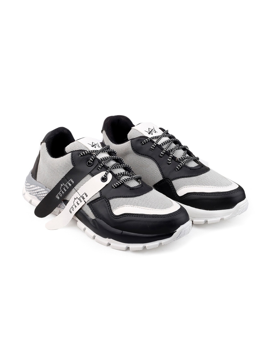 

Woakers Men Grey Colourblocked Sneakers