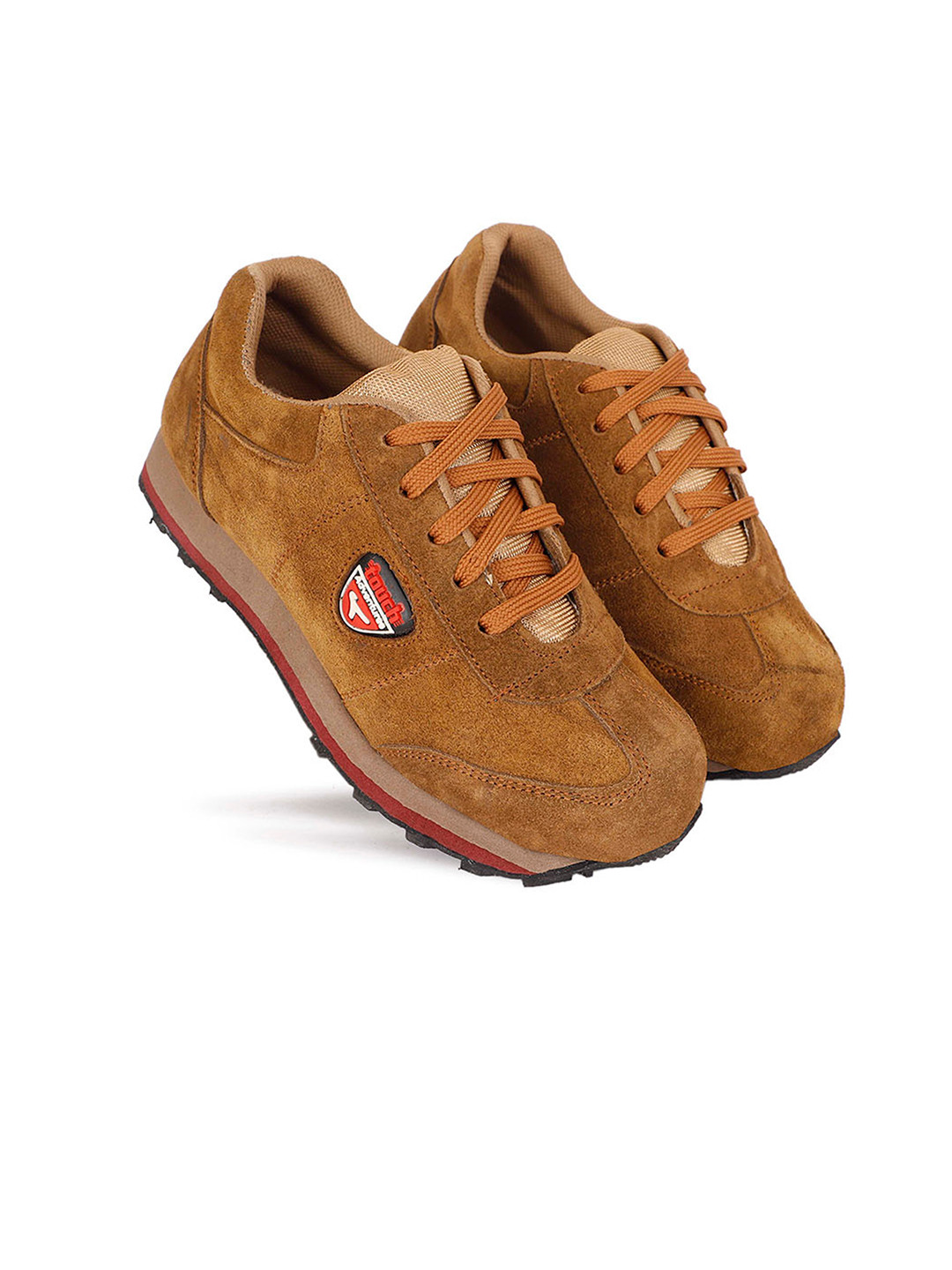 

Woakers Men Tan Solid Sneakers