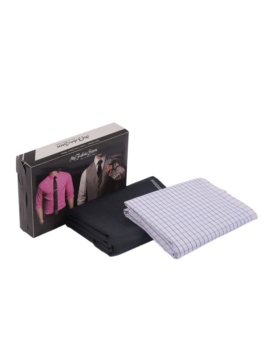 

My Fabric Store Men Shirt & Trouser Fabric Set, White