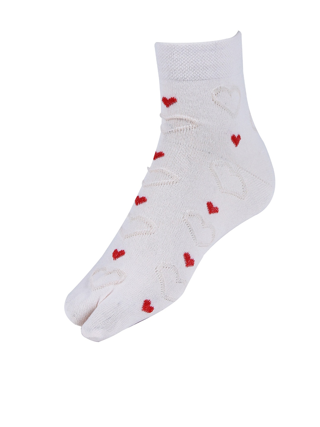 

RC. ROYAL CLASS Women Pack Of 3 Beige Patterned Calf Length Socks