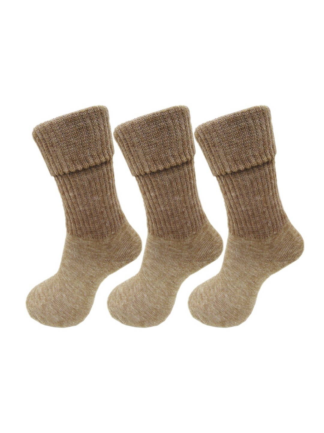 

RC. ROYAL CLASS Women Pack Of 3 Beige Solid Socks