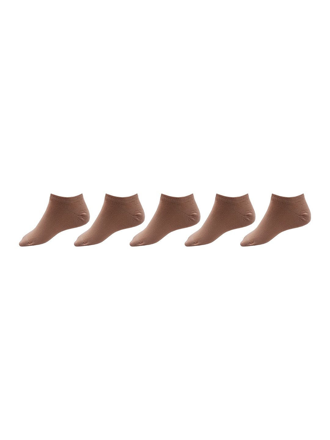 

RC. ROYAL CLASS Women Pack Of 5 Beige Solid Ankle Length Socks