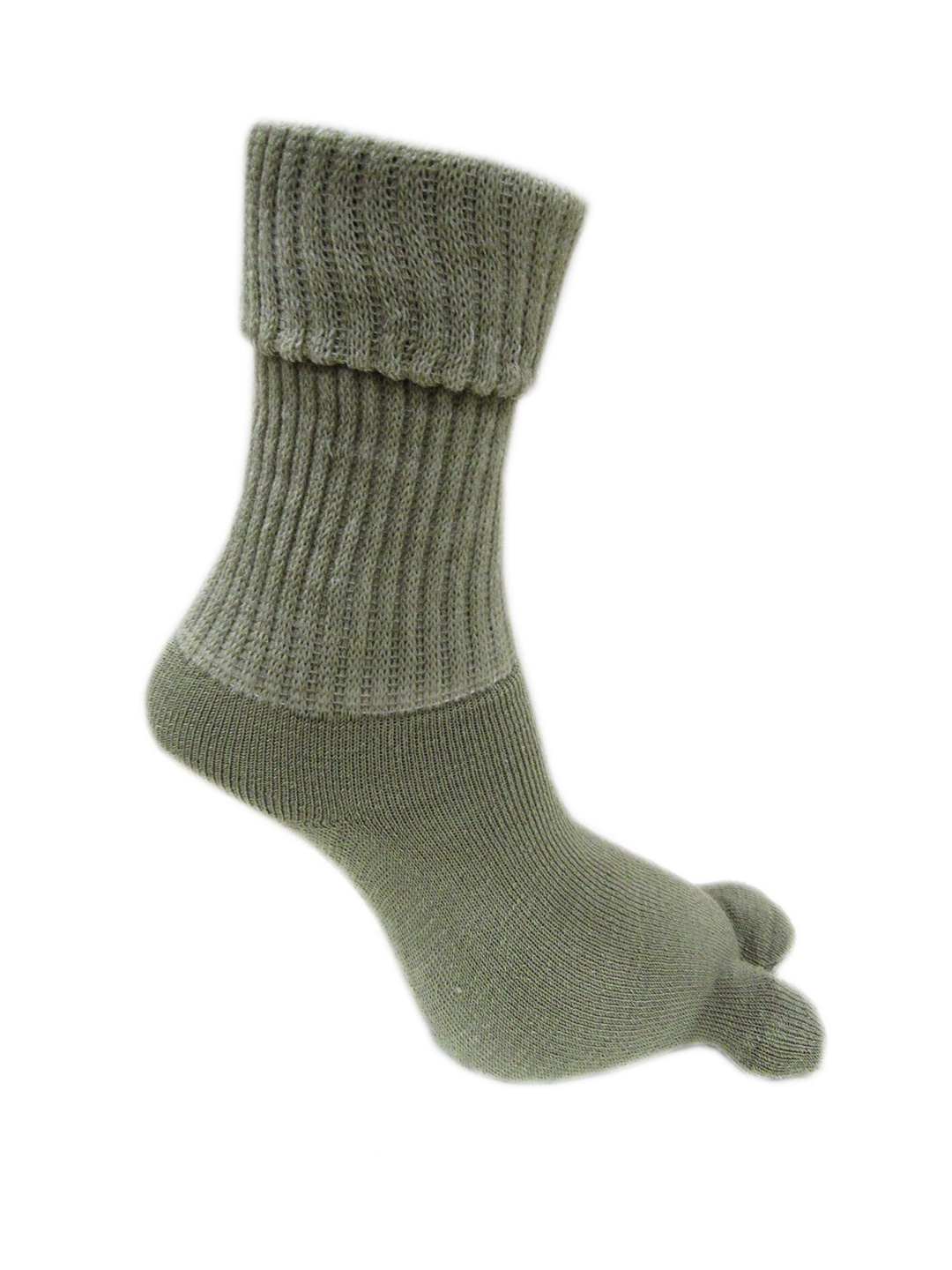 

RC. ROYAL CLASS Women Olive Solid Calf-Length Socks