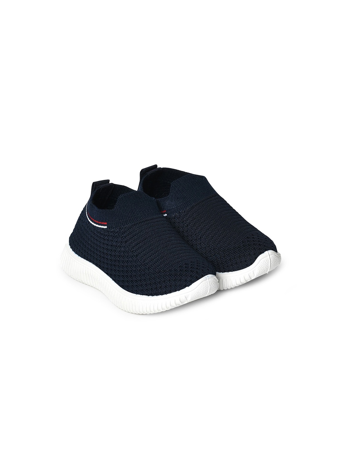 

MiArcus Kids Navy Blue Woven Design Slip-On Sneakers