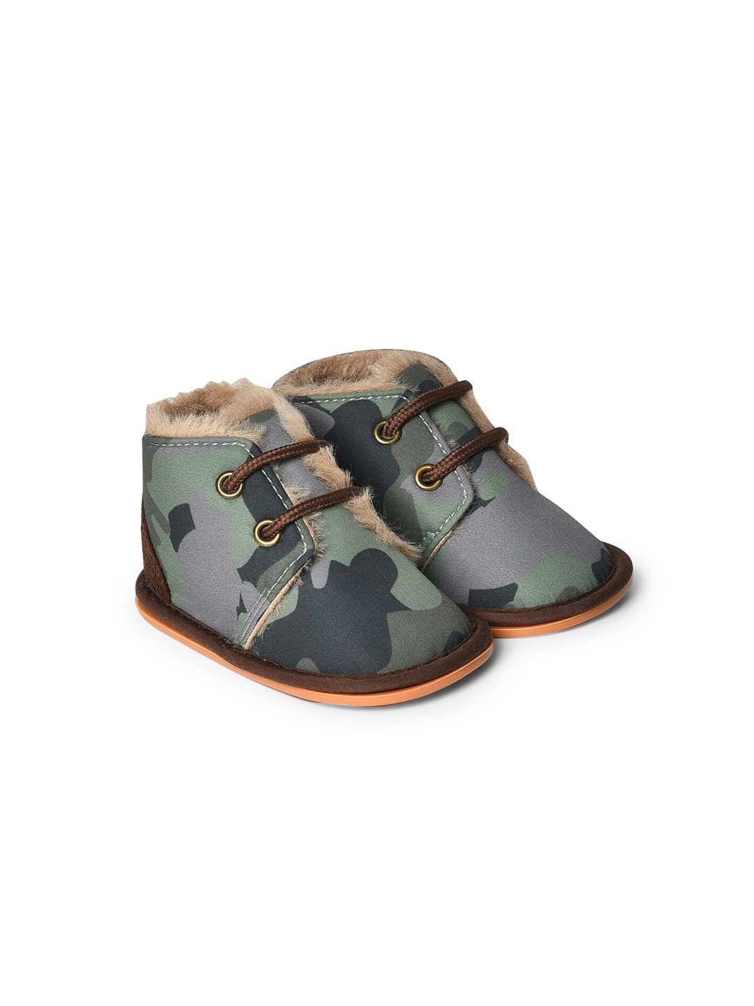 

MiArcus Infants Green Printed Sneakers