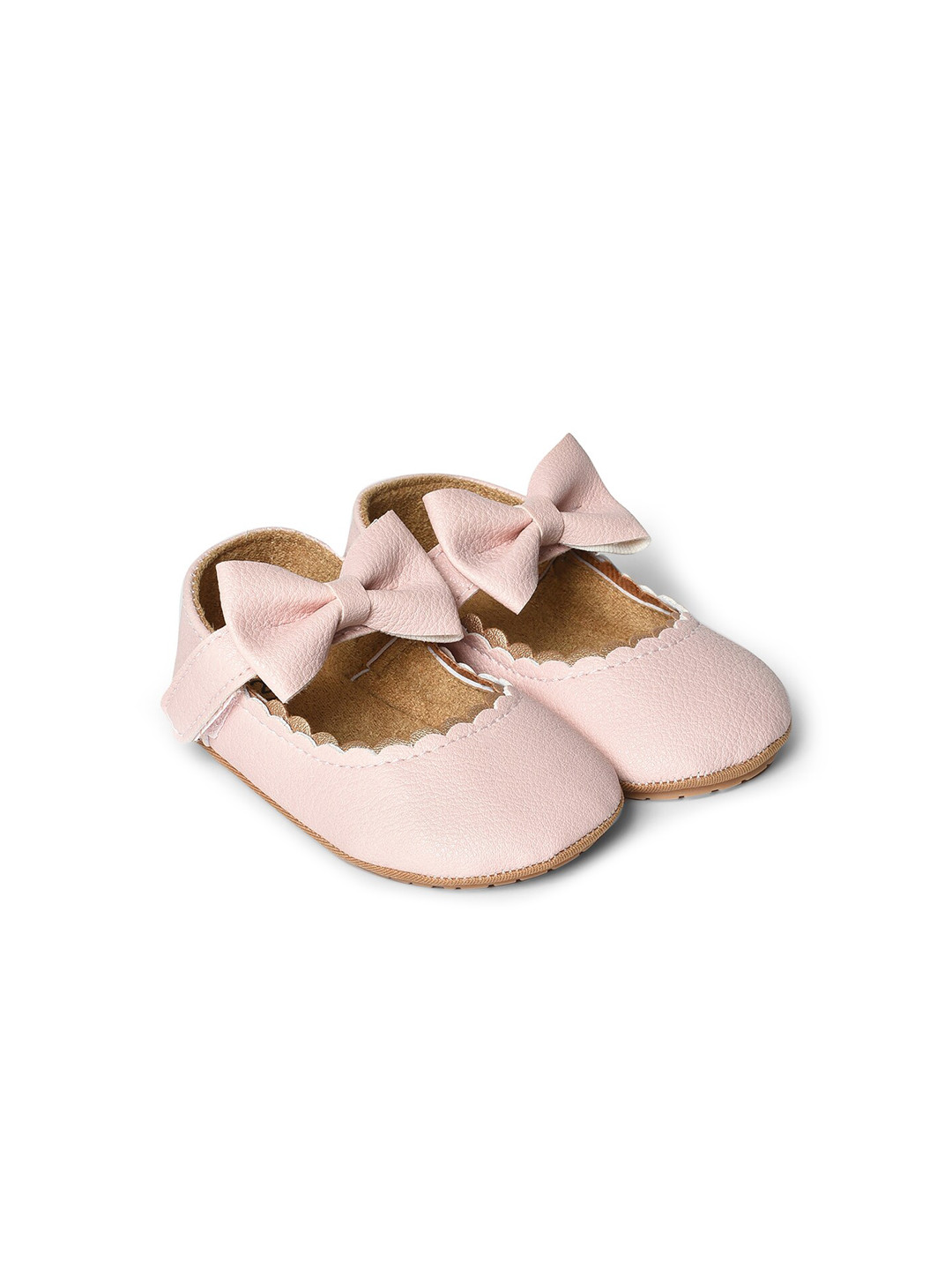 

MiArcus Infants Girls Pink Ballerinas with Bows Flats