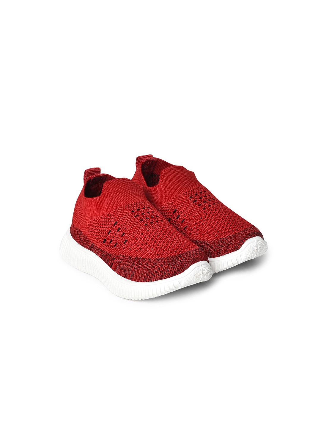 

MiArcus Infants Red Woven Design Slip-On Sneakers