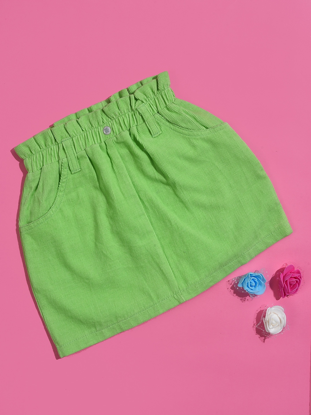 

MiArcus Infants Green Corduroy A-Line Skirt