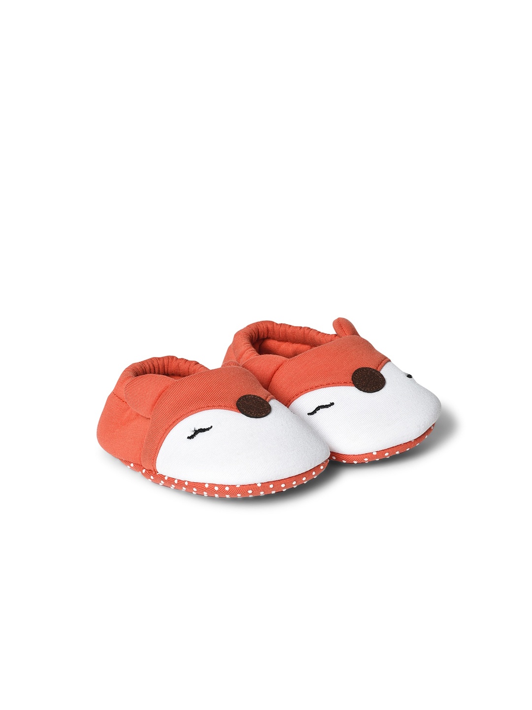 

MiArcus Kids Orange Patterned Cotton Booties