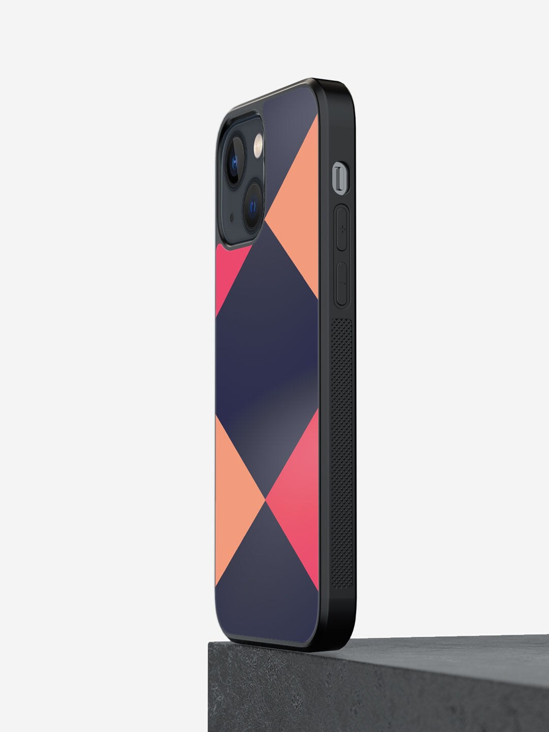 

macmerise Blue Printed Criss Cross Blupink Design iPhone 13 Bumper Phone Back Case